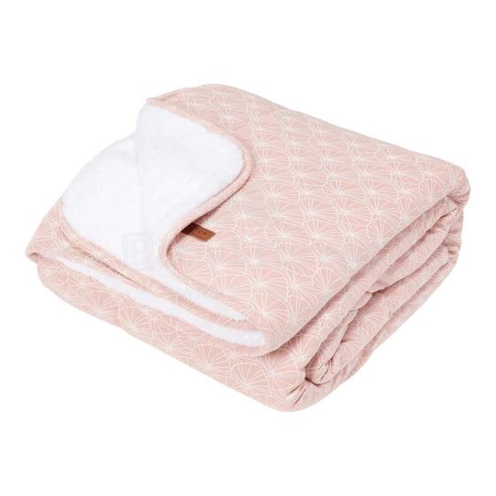 Little Dutch Cot Blanket Art.TE11020850 Leaves Pink