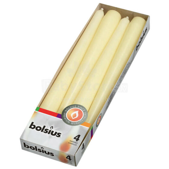 Galda svece 245/23.5mm 7.5h 4gab. Ivory 229336