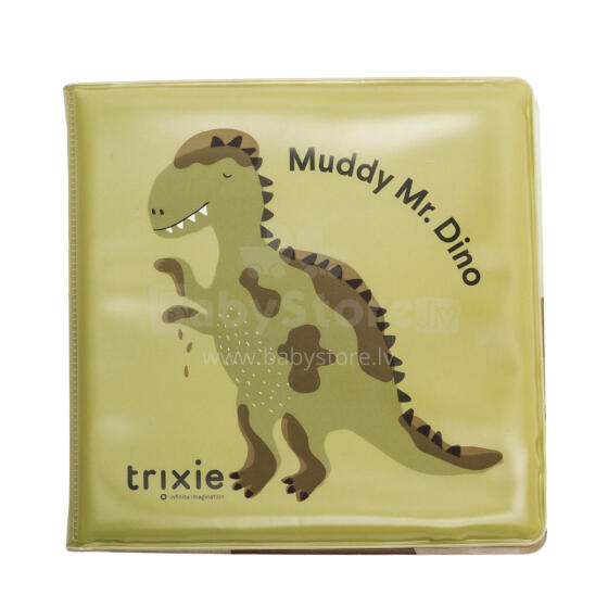 Jaunums! Trixie vannas rotaļlieta, grāmata, dinozaurs, 6m+