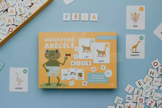 Tutufamily Alphabet Art.223046 Magnetic alphabet for teaching reading Lithuanian/English (LT/EN)
