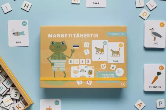 Tutufamily Alphabet Art.223046 Magnetic alphabet for teaching reading Estonian/English (ET/EN)