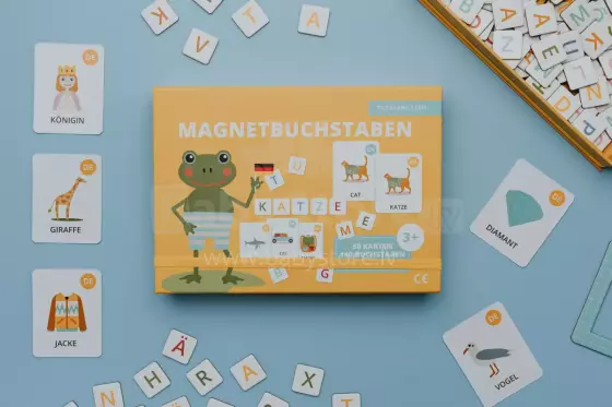Tutufamily Alphabet Art.223047 Magnetic alphabet for learning to read German/English (DE/EN)