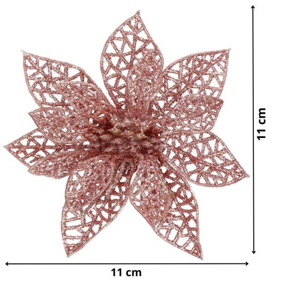 Christmas decoration "Poinsettia" Springos CA0724 11x11 cm