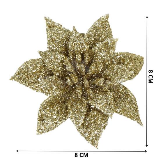 Christmas decoration "Poinsettia" Springos CA0725 11x11 cm