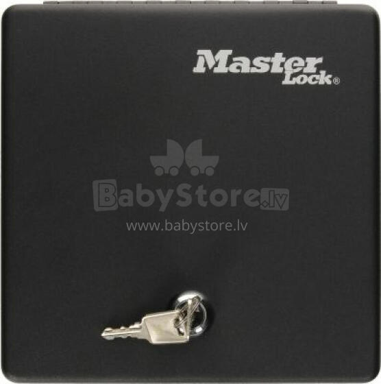 MASTER LOCK Metāla kasete ar atslēgu melna (2111466)
