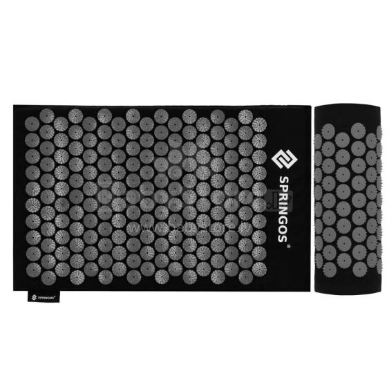 Acupressure Spike Mat Springos FA0156 , Set with Pillow and Cover, for Massage, for Muscle Pain