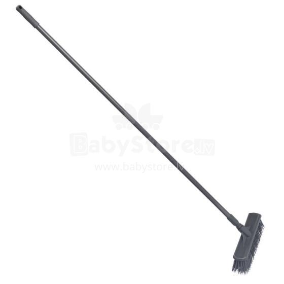 Outdoor brush with handle 34cm gray