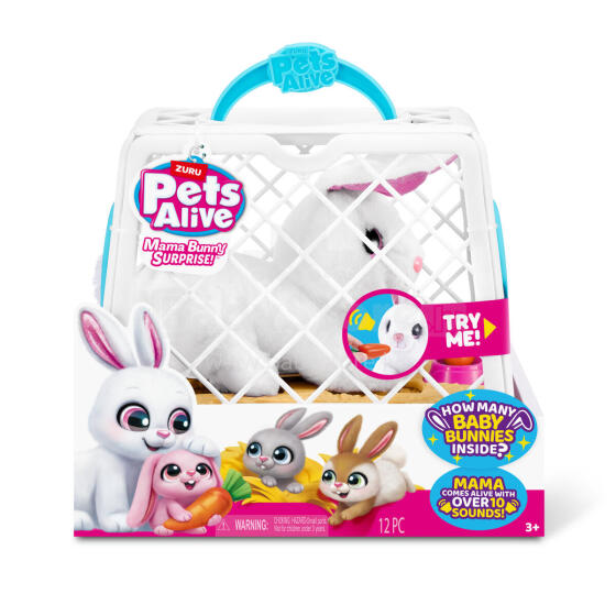 PETS ALIVE playset Mama&Baby Surprise Bunny