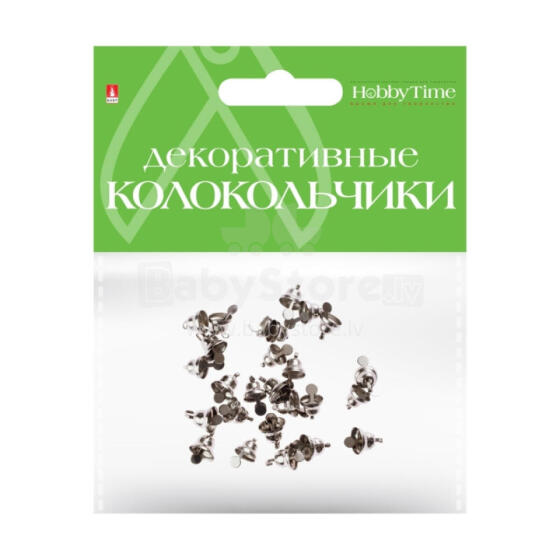 *Dekoratīvie zvaniņi HobbyTime Ø8mm, sudraba