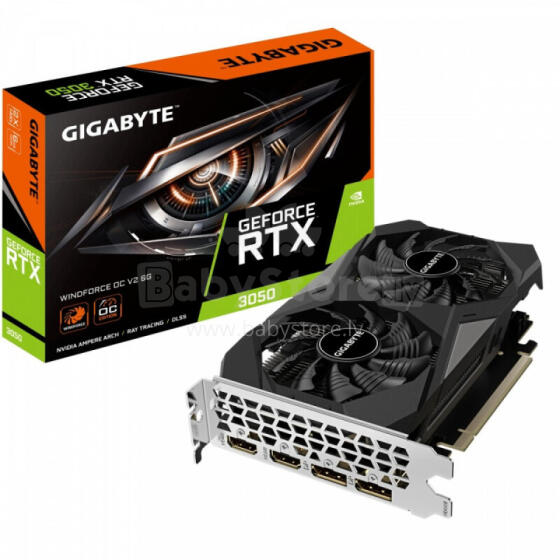 Видеокарта GeForce RTX 3050 WINDFORCE OC V2 6GB GDDR6 96bit 2DP/2HDMI