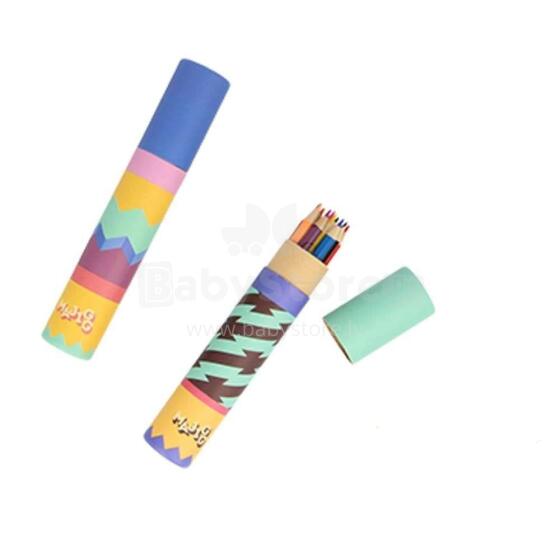 Kids Krafts Majigg Wooden Pencils Tube Art.WD246