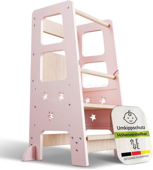 Wooden Learning Tower Art.224032 Pink