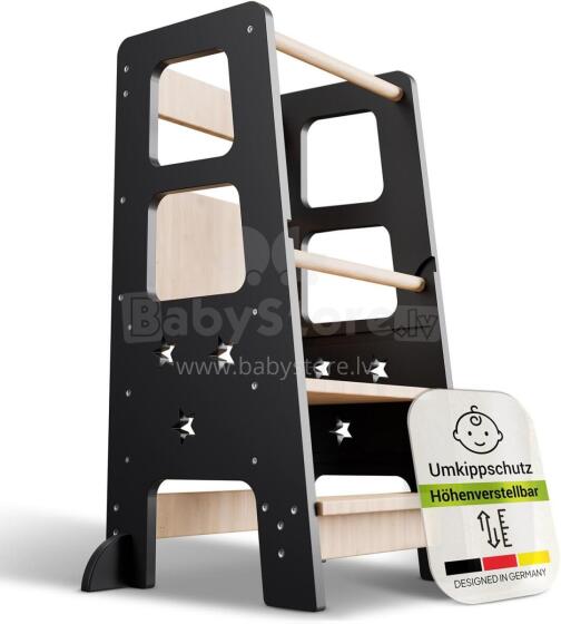 Wooden Learning Tower Art.224032 Black