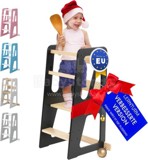 Wooden Learning Tower Art.224038 Black