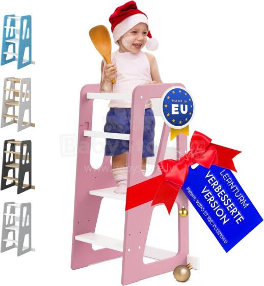 Wooden Learning Tower Art.224042 Pink