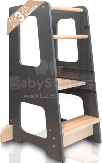 Wooden Learning Tower Art.224044 Grey