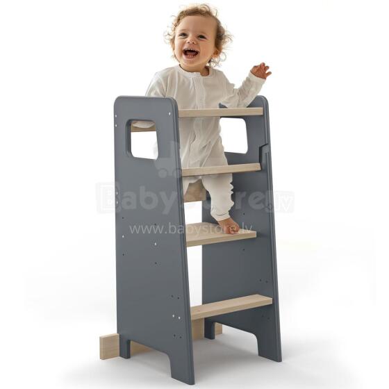 Wooden Learning Tower Art.224048 Grey