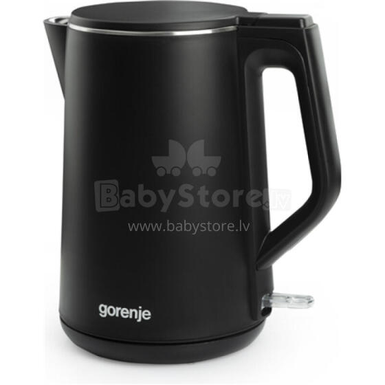 Gorenje Kettle K15DWBK Electric 2200 W 1.5 L Stainless steel 360° rotational base Black