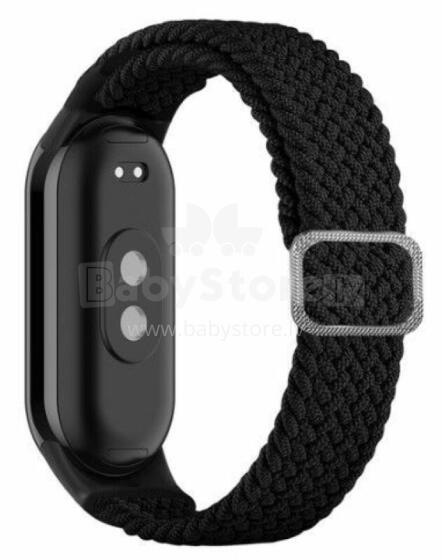 iLike Mi Band 8 wristband bracelet Braided fabric strap Black