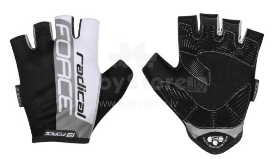 Cimdi Force Radical Black/White/Grey L