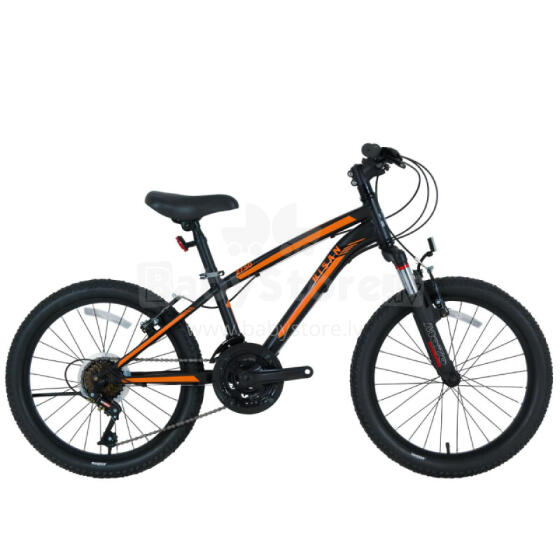 Pusaudžu velosipēds Bisan 24 KDX2900 VB (PR10010462) melns/oranžs (Rata izmērs: 24)