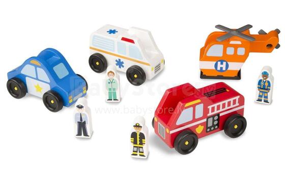 Melissa&Doug Emergency Vehicle Set Art.19285