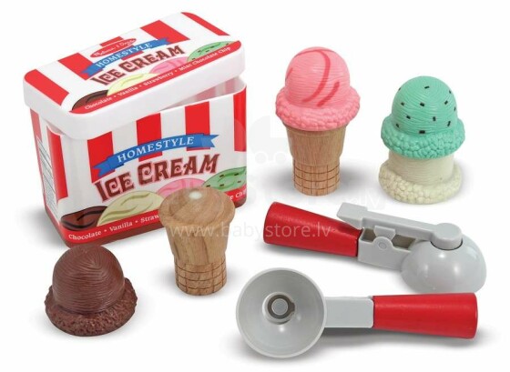 Melissa&Doug Ice Cream Play Set Art.14087  Jäätise komplekt