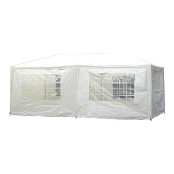 Dārza nojume 3x6m, balta ZRG010