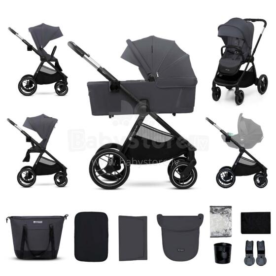 Kinderkraft vankrikomplekt 2in1 Nea 2, tumehall