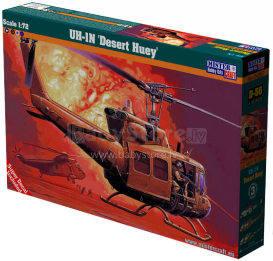 MODEL HELIKOPTER UH-1N DESERT HUEY 1:72