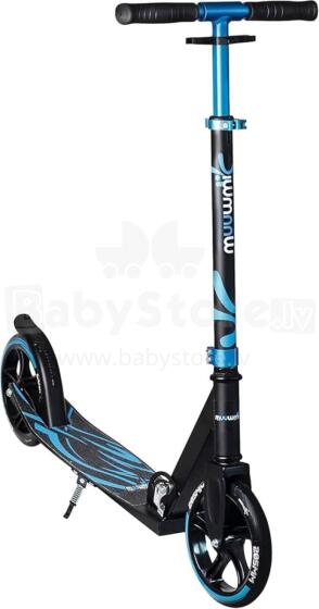 Akcija! Muuwmi Aluminium Scooter Plus skrejritenis 205 mm, zils - melns