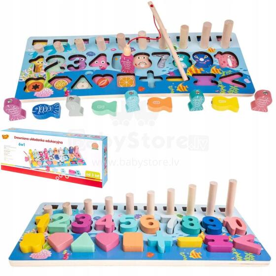 Smily Play Montessori 6 in 1  Art.SP84019
