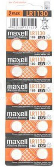 Maxell akumulators LR54 10 gab.