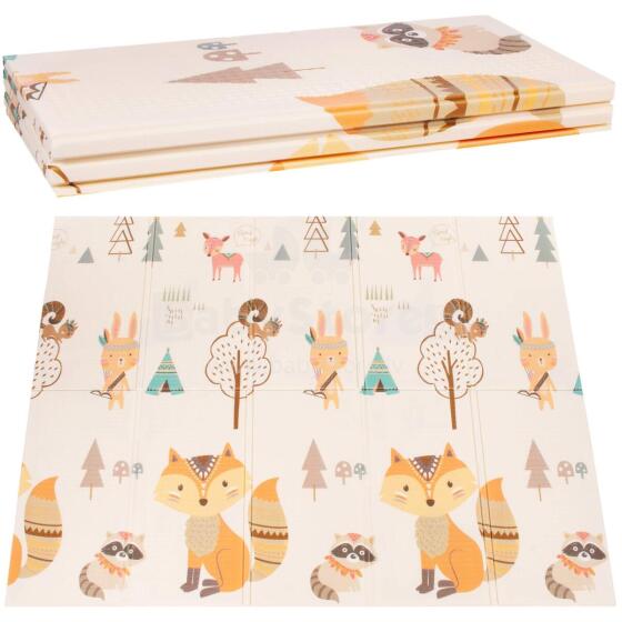 Double-sided foldable foam play mat for children Springos KM0024, 150x200 cm, non-slip