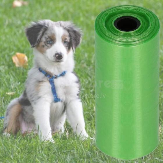 Dog waste bags Springos PA0256, 18 pcs, 3 rolls, colorful