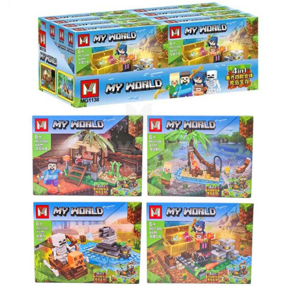 KLOCKI MY WORLD +77 ELEMENTÓW