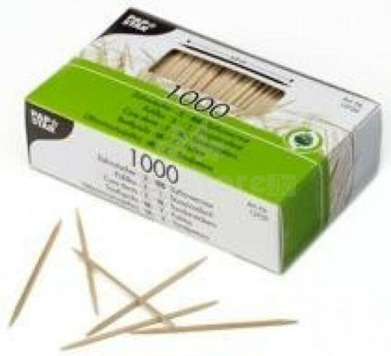 Зубочистки 1000 шт., 6,8см 0,14кг, деревянные, Pap Star