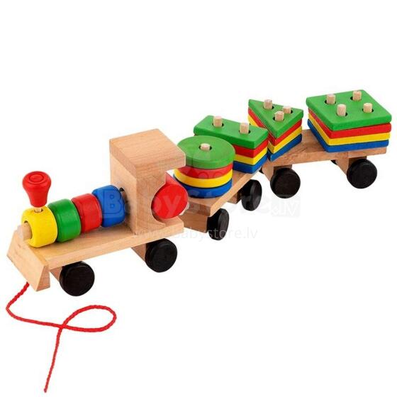Ikonka Wooden Train  Art.KX7459