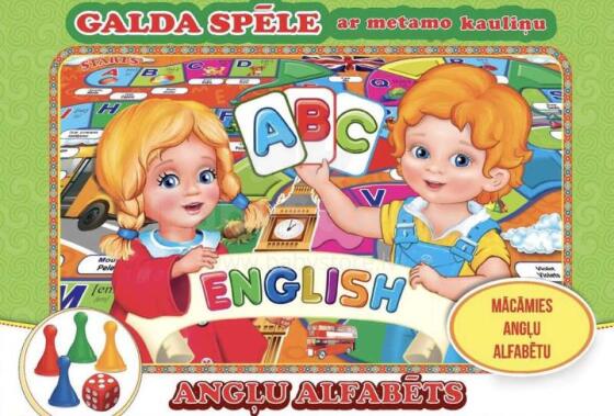 Kids Book Art.226564 English Alphabet Dice Board Game
