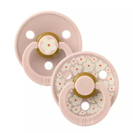 Bibs Liberty Colour Round – Jasmine Blush Mix Art.226676 Soothers 0-6 m, 100% natural