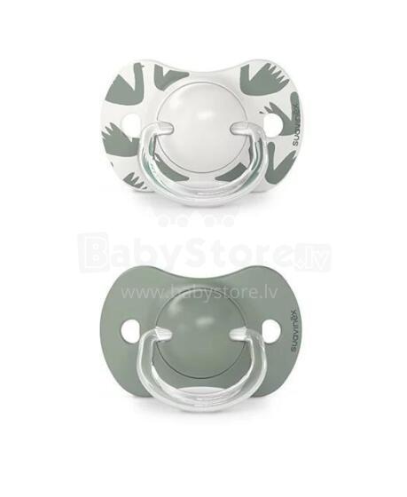 083140 PACIFIER SX PRO 6-18 2PCS OLIVE 308273