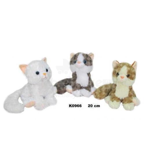 Kaķītis 20 cm ar skaņu (ņaud) Sandy K0966