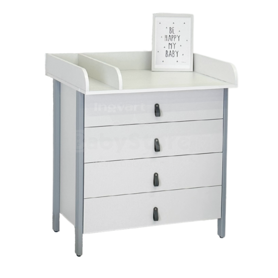 La Bebe™ Scandi Art.227079 White/Grey