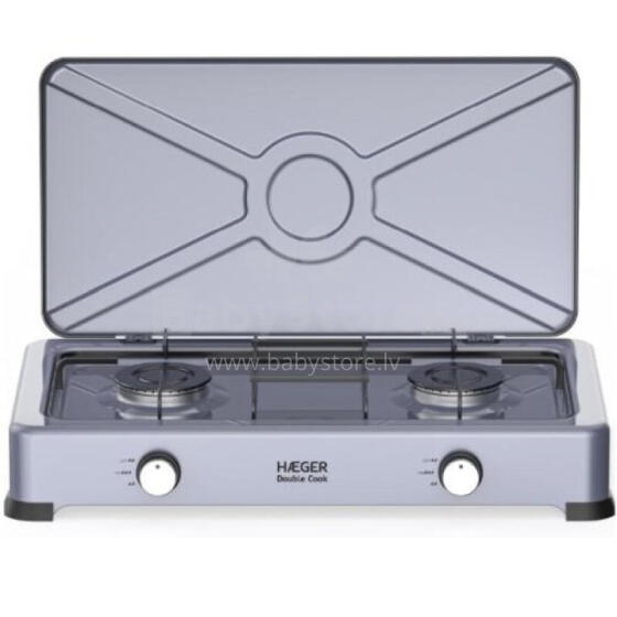 Haeger GC-02E.022A Double Cook Divriņķu gāzes plītiņa (Товар с поврежденной упаковкой)