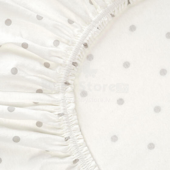La Bebe™ I-Soft Sheet Art.504.576.00 White Dots Sheet 120x60cm
