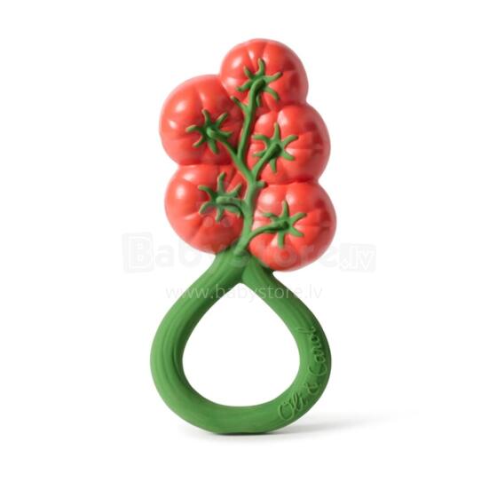 Oil Carol Teether Toy Art.227781 Tomato  Teether (natural rubber)