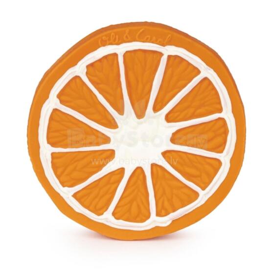 Oil Carol Teether Toy Art.227786 Orange Teether (natural rubber)