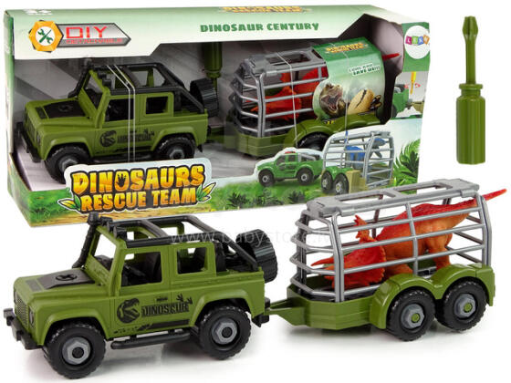 Džips DIY (saskrūvēšanai) ar dinozauru DIY  11322