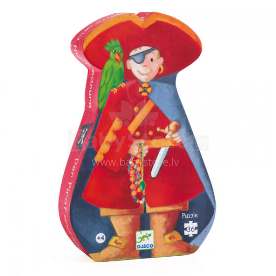 Silhouette puzzles - The pirate and his treasure - 36 pcs