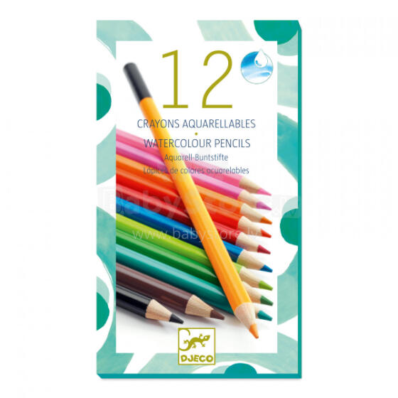 Akvareļu zīmuļi (12 gab.)